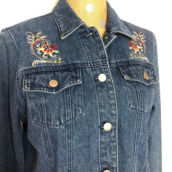 Pendleton Embroidered Jean Jacket Size M - Picture 3 of 6